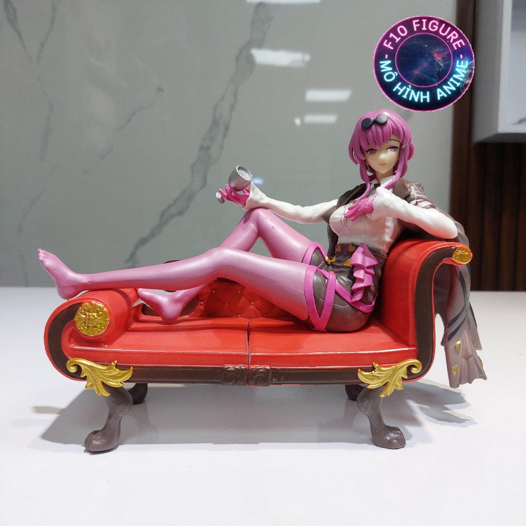Mô Hình nhân vật nữ Honkai Impact Kafka ngồi ghế - Mô hình Kafka dài 22cm
