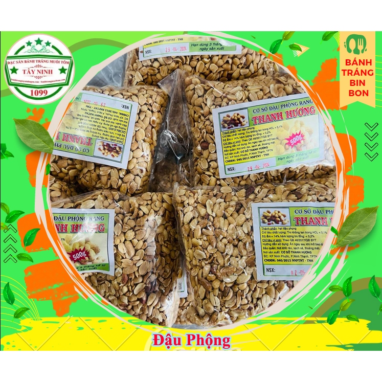 Đậu phộng bịch 500gr thơm béo