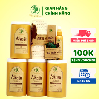 [ Giảm 50K - Đơn 479K ] Bộ giảm eo sau sinh Wonmom ( 4 Muối quấn bụng + 1 Dầu gừng + 1 Gen nịt bụng + 1 Đai muối )