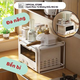Kệ Để Lò Vi Sóng 1 Tầng Chất Liệu Cacbon Bền Đẹp | Giá Bếp Kim Loại Để Nồi Chiên Không Dầu Nồi Cơm