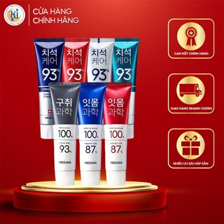 Kem Đánh Răng Giúp Trắng Răng, Giảm Ố, Loại Bỏ Mùi Hôi Median Dental IQ 93% Toothpaste 120g