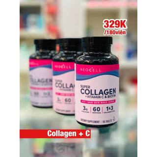 (date 12/2025) NeoCell Super Collagen + Vitamin C & Biotin 180 viên