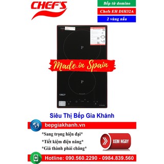 Bếp từ domino 2 vùng nấu chefs eh dih32a nhập khẩu tây ban nha