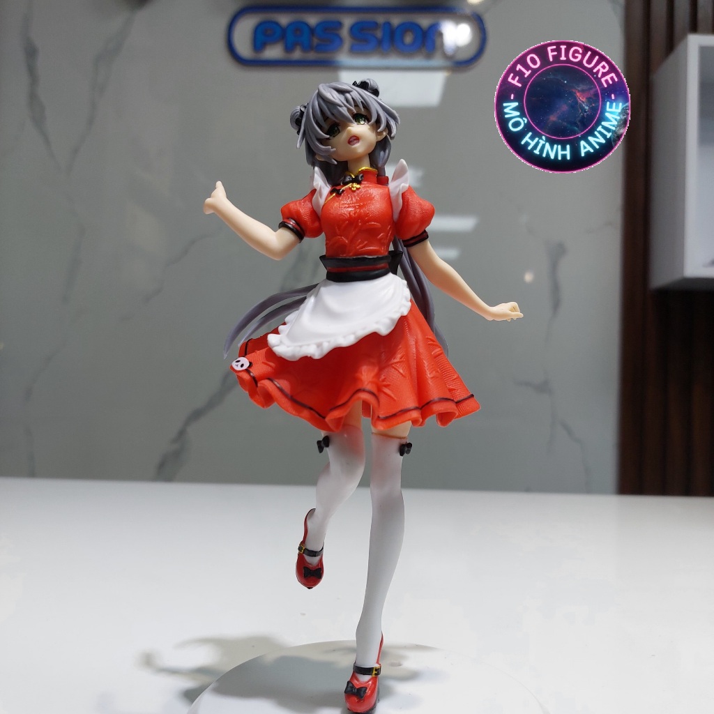 Mô Hình Nhân vật nữ Asuka váy đỏ - Mô hình Asuka dễ thương cao 22cm