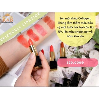 Son môi Re : Excell Lipstick ( R&B Hàn Quốc ) màu đỏ cam  không chì