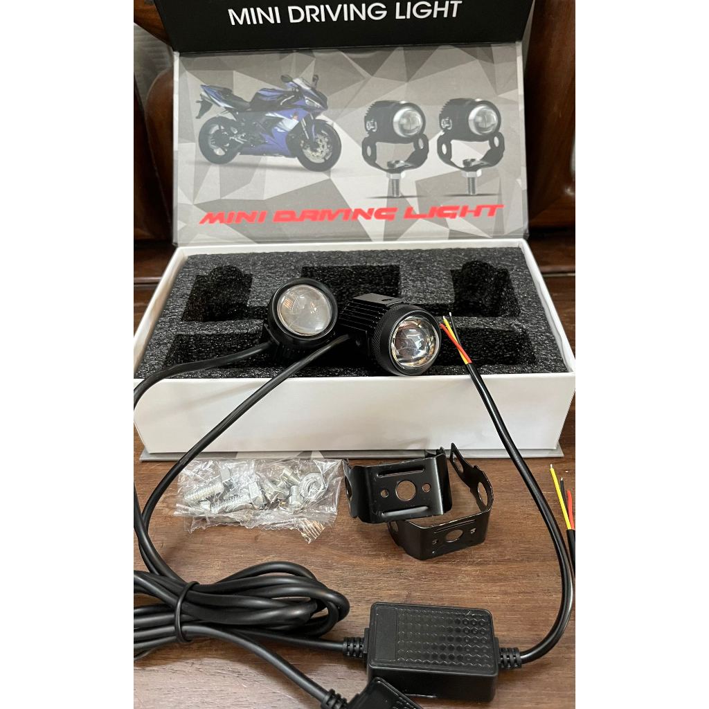 ĐÈN TRỢ SÁNG MINI DRIVING LIGHT COS PHA VÀNG TRẮNG CAO CẤP - 9-36V
