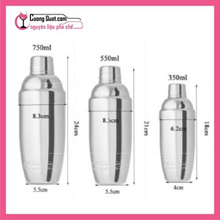 Bình Lắc Inox (Shaker) 3 size chuẩn pha chế