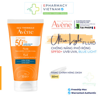 Kem Chống Nắng Avene Very High Protection Fluid Spf 50+ bảo vệ da nhạy cảm 50ml