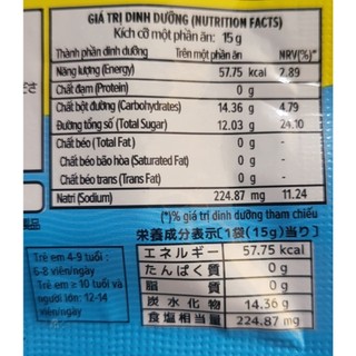 (gói lẻ 15 gram) KẸO CHANH MUỐI EIKODO Salted Lemon Candy