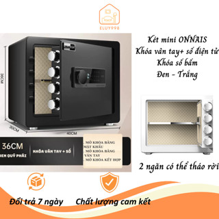 Két Mini ELUY, Két Sắt Điện Tử Đựng Tiền Thông Minh Chống Cháy, Khóa Vân Tay Kết Hợp Mật Mã Cảm Ứng Bảo Mật Cao