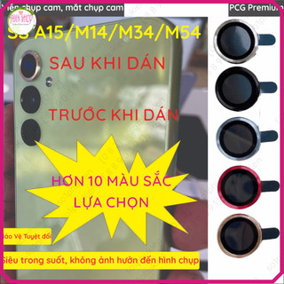 (CÓ VIDEO) Bộ mắt camera, Viền (vòng) nhôm chụp camera liền kính cường lực Samsung M34 5G/ M54 5G / A15 5G/ M15 5G