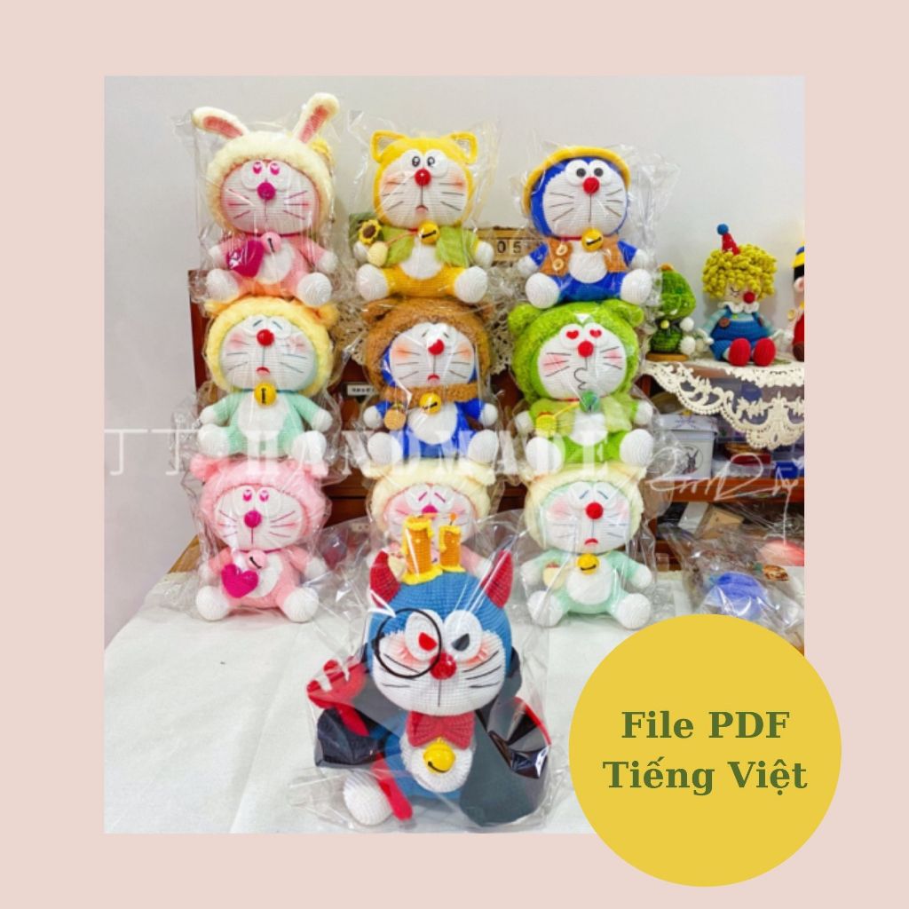 [File PDF] Chart móc bộ sưu tập 10+ mẫu móc Doreamon cosplay độc đáo, file tiếng Việt dễ hiểu