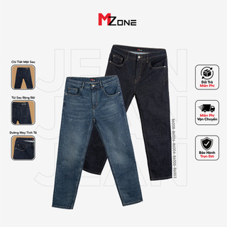 Quần jean nam basic mzone vietnam-86008,6,4,5,3 form regular fit tôn dáng, chất vải jean cao cấp