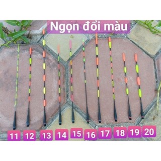 Ngọn phao câu cá đổi màu