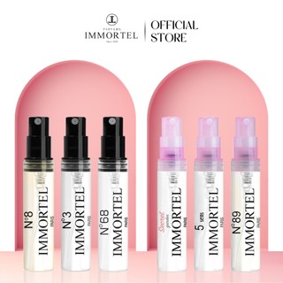 (Hộp 6 | Bộ 2) Nước hoa IMMORTEL |Secret, N°68, 5 Sens, N°8, N°89, N°3| 6x3 mL - EDP Chính hãng Pháp