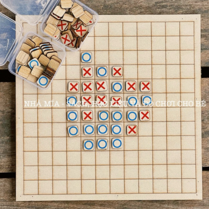 Bộ cờ caro PTLUXURY hỗ trợ trẻ phát triển tư duy khả năng ghi nhớ và nhận biết [ HÀNG CAO CẤP ]