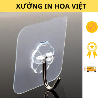 Móc dán tường trong suốt siêu dính chịu lực tốt