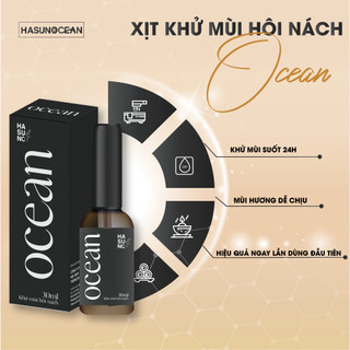  Xịt khử mùi hôi nách Hasuno Ocean ngăn tiết mồ hôi ức chế vi khuẩn gây mùi không gây ố vàng áo 