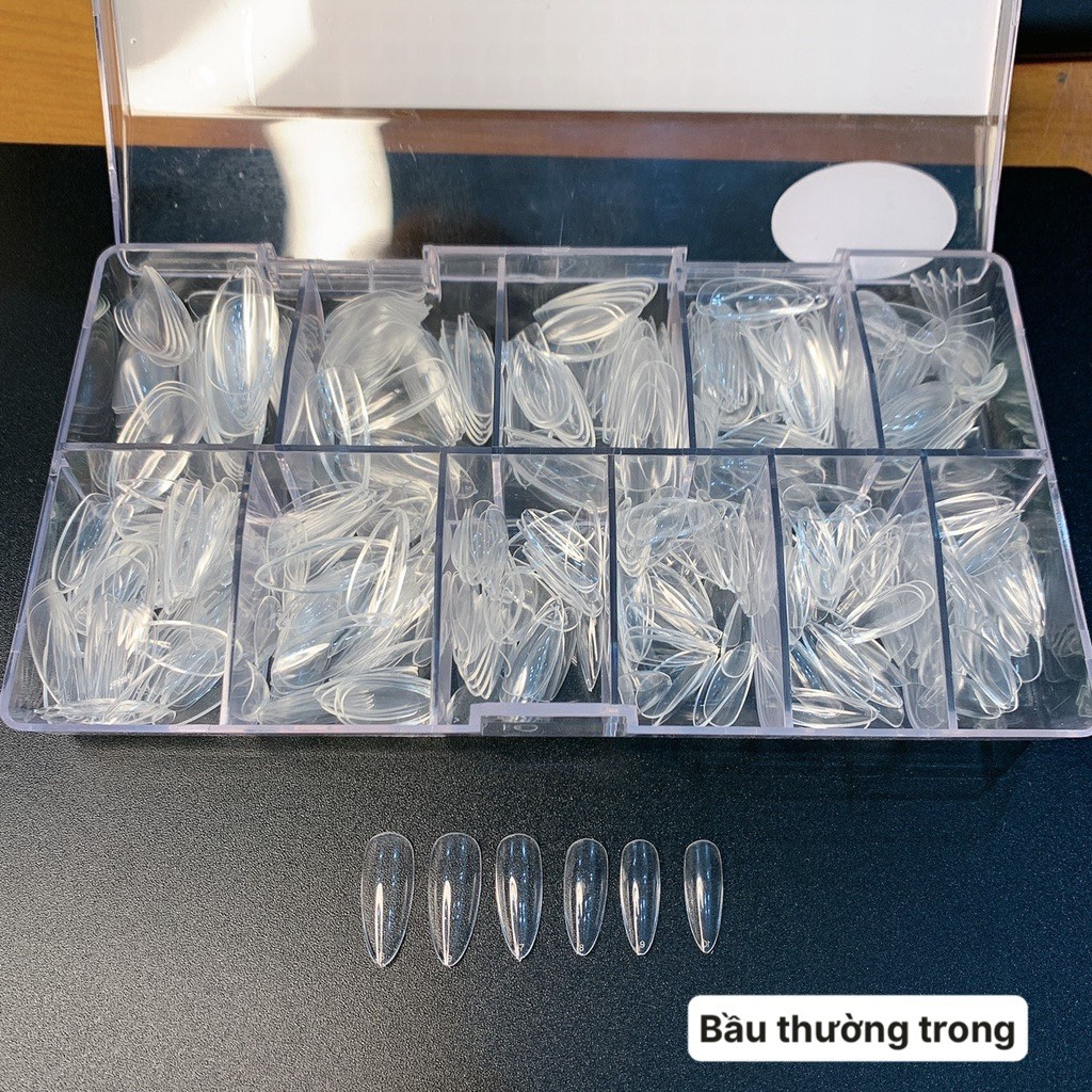 Hộp 500 Móng Úp HSM hàng chuẩn form loại 1 có sẵn 22 loại - GB HSM - Tổng kho đồ nail HSM | BigBuy360 - bigbuy360.vn