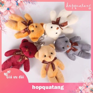 Gấu Bông Thắt Nơ Gắn Túi Để Hộp Đựng Quà Tặng Phụ Kiện Quà Tặng