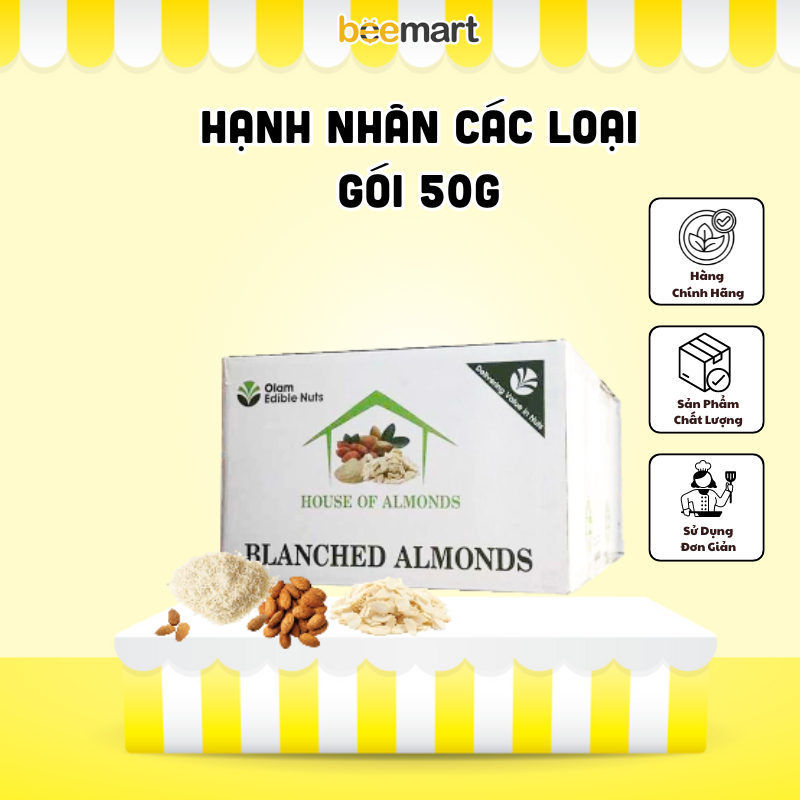 Hạnh nhân các loại 50g