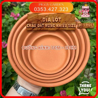 Dĩa lót chậu đất nung nhiều size