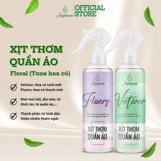 Xịt thơm quần áo JULYHOUSE 20ml/280ml nước xả vải khô hương hoa cỏ tinh dầu tươi mát