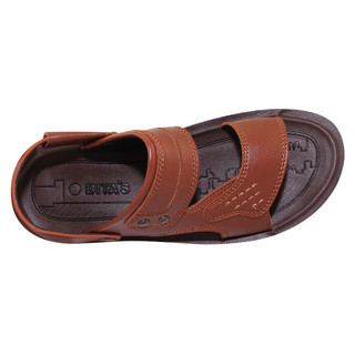 Sandal đế bằng nam Bita's SUM.119 (Vàng bò + Đen + Nâu)