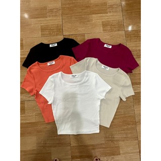 Áo cotton thun gân thấm hút mồ hôi