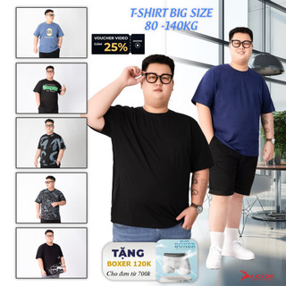 Áo Thun Nam Bigsize 80-140kg AKYOO Cao Cấp, Chất Liệu Cotton Co Giãn, Thoáng Mát- AT DEN SP-AT THAN SP-AT CHIM-THAN