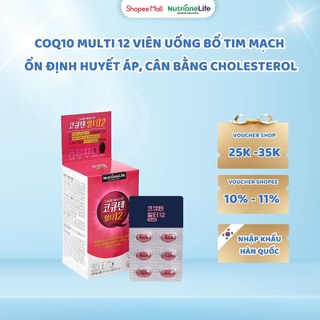 Viên Uống Hỗ Trợ Tim Mạch NutrioneLife - Ổn Định Huyết Áp, Cải Thiện Chức Năng Tim, Giảm Nguy Cơ Đột Quỵ Hộp 30 Viên