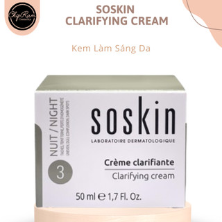 Kem dưỡng trắng da ban đêm Soskin Clarifying Cream