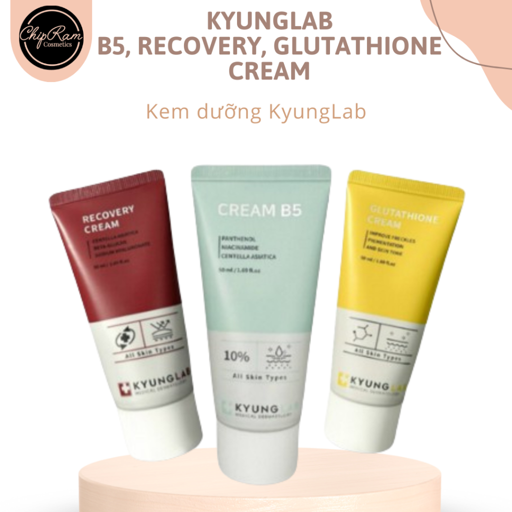 Kem dưỡng KyungLab phục hồi chuyên sâu, giảm nám tàn nhang, nâng tone Cream B5, Recovery, Glutathion