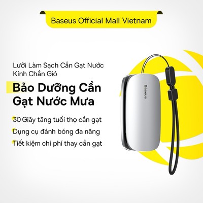 Bộ Dụng Cụ Bảo Dưỡng Sửa Chữa Cần Gạt Nước Kính Baseus Chà Nhẹ Tăng Tuổi Thọ Chắn Gió Xe Hơi Chuyên Dụng