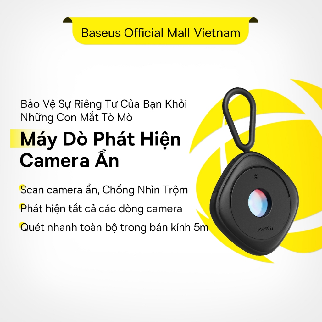 Baseus Máy Dò Ống Kính Ẩn Bảo Vệ An Ninh Chống Nhìn Trộm Phát hiện máy ảnh | BigBuy360 - bigbuy360.vn