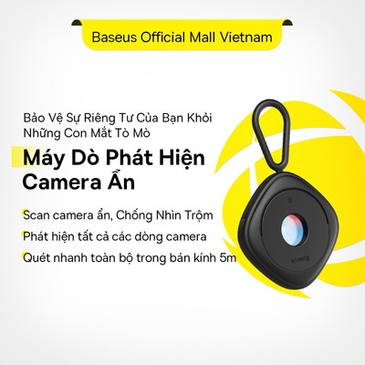 Baseus Máy Dò Ống Kính Ẩn Bảo Vệ An Ninh Chống Nhìn Trộm Phát hiện máy ảnh