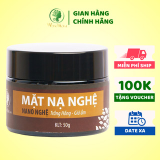 [ Giảm 35K - Đơn 339K ]  Mặt Nạ Nghệ Hữu Cơ Se Khít Chân Lông, Mờ Thâm, Liền Sẹo, Sáng Da Wonmom 50g