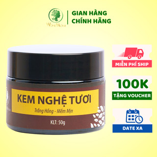 [ Giảm 35K - Đơn 339K ] Kem Nghệ Tươi - Trắng Hồng - Mềm Mịn Wonmom 50 Gram