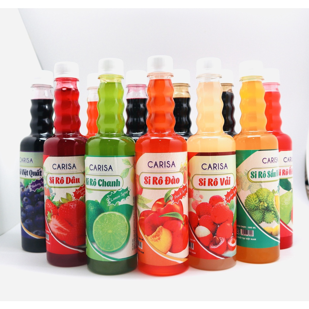 Siro Carisa chai 680g (Nhiều mùi)