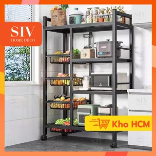  SIV Kệ nhà bếp để đồ đa năng kệ lò vi sóng thông minh 4 tầng 