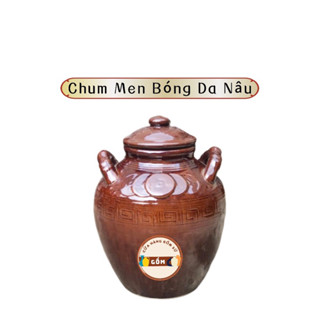  Chum Sành Men Bóng Gốm Bát Tràng Ngâm Rượu  Đựng Gạo 20 lít 30 lít 40 lít 