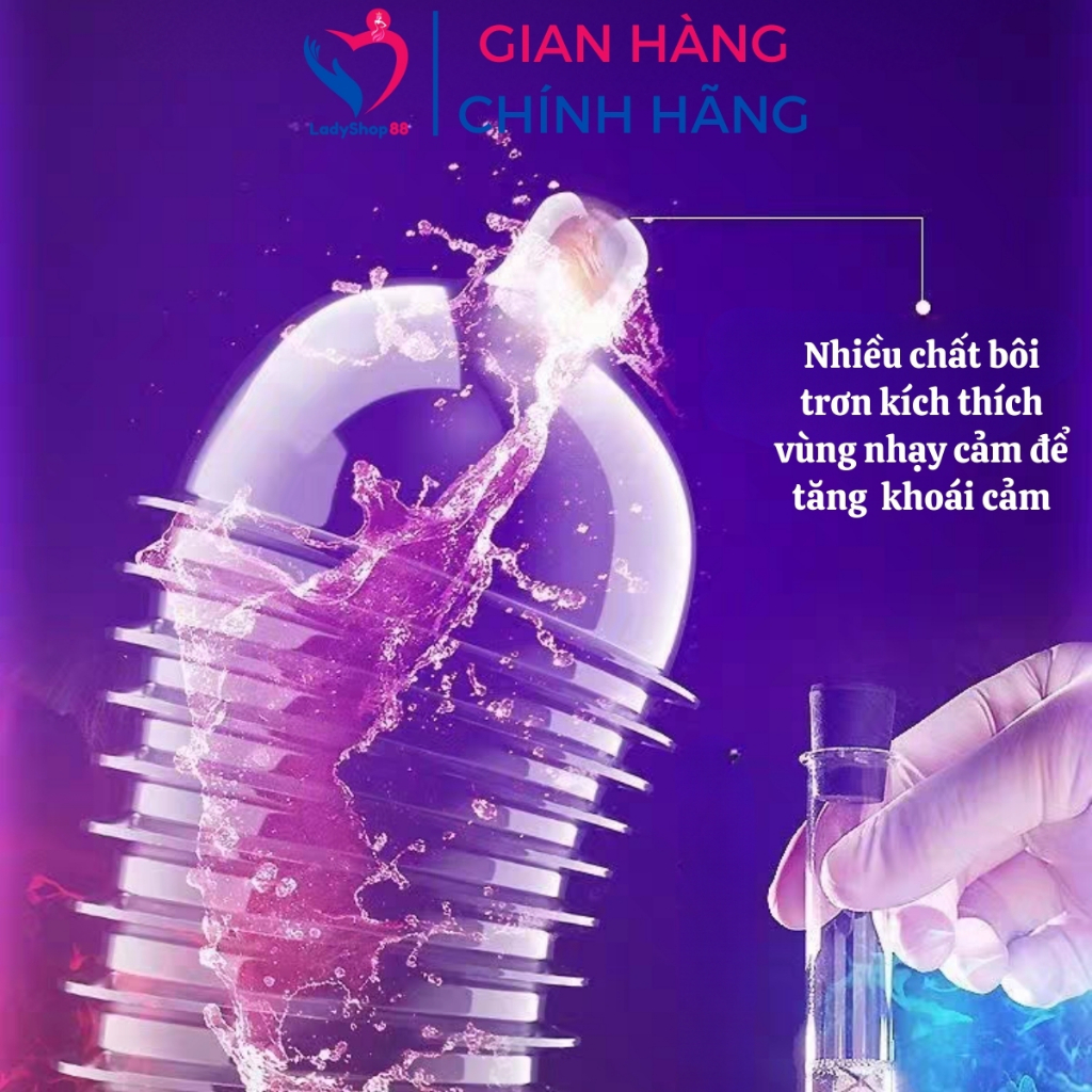 Bao cao su gân gai Biilie siêu kích thích Combo 2 Hộp 20 bao gân gai tăng khoái cảm BCS02