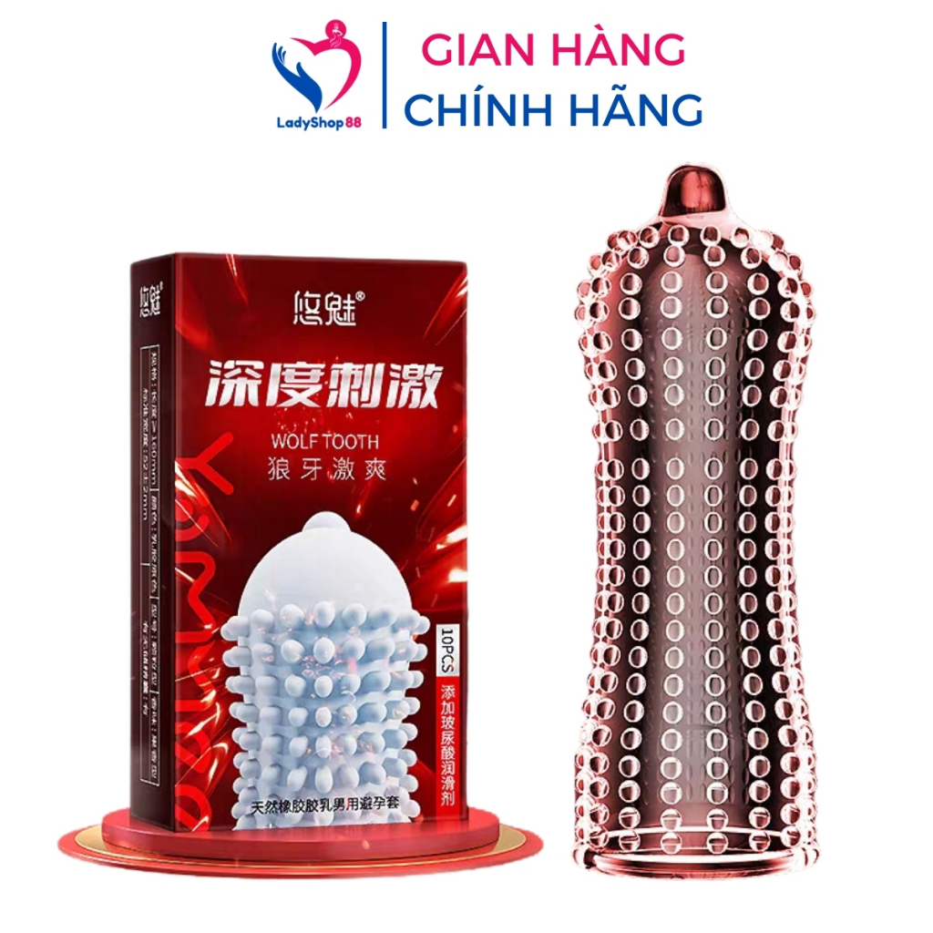 Bao cao su gân gai Biilie siêu kích thích Combo 2 Hộp 20 bao gân gai tăng khoái cảm BCS02