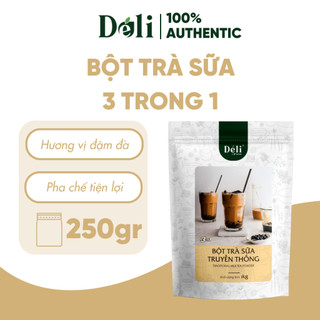 Bột trà sữa truyền thống 3in1 Déli - 250gr pha chế trà sữa tiện lợi, nhanh chóng