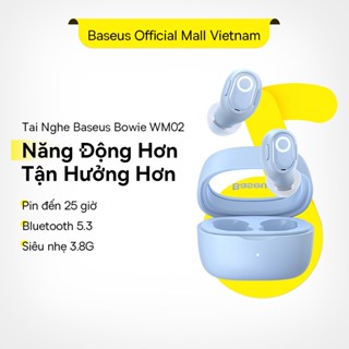 Tai nghe nhét tai không dây BASEUS WM02 bluetooth 5.3 TWS chống ồn thời lượng pin lên đến 25 giờ