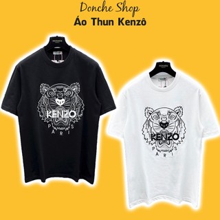Áo thun kenzo thêu hoạ tiết mặt hổ chữ cực nét - áo phông nam nữ ken zô chất cotton siêu mát 999902