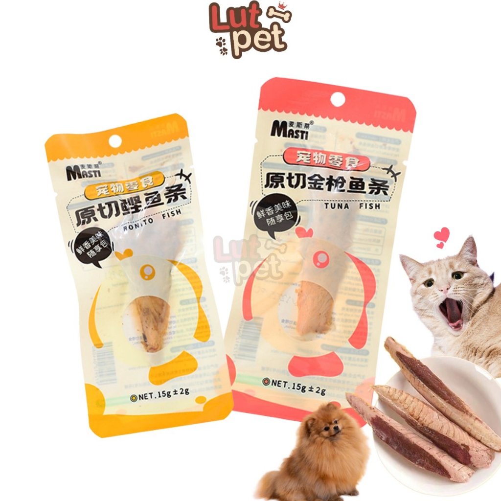 Cá ngừ hấp cho chó mèo, cá biển ăn liền cho thú cưng, hamster (15gr) - lutpet