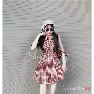 (Order) Đầm/ Váy caro đỏ siu cute dành cho Nữ new 2024 (Kéo sang phải xem ảnh thật)