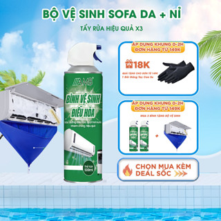 Bộ vệ sinh điều hòa AMB, vệ sinh maý lạnh tại nhà,bộ dụng cụ làm sạch bụi bẩn, khử mùi, điều hòa máy lạnh bình 500ml