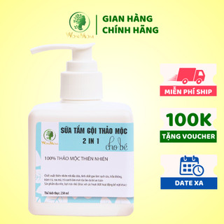 [ Giảm 35K - Đơn 339K ] Sữa tắm thảo mộc cho bé Wonmom 250ml